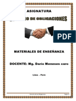 Manual de Derecho de Obligaciones Agosto 2021