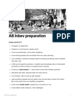 AB Inbev Preparation
