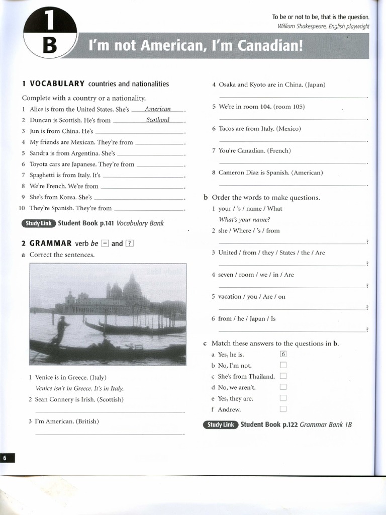 WorkBook 1B | PDF