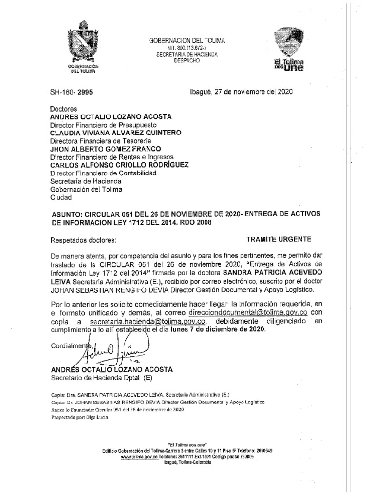 Oficio 2995 | PDF