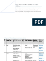 AQA SOW Component 5 Energy, Forces and The Structure of Matter