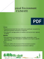 The Physical Environment: Climate