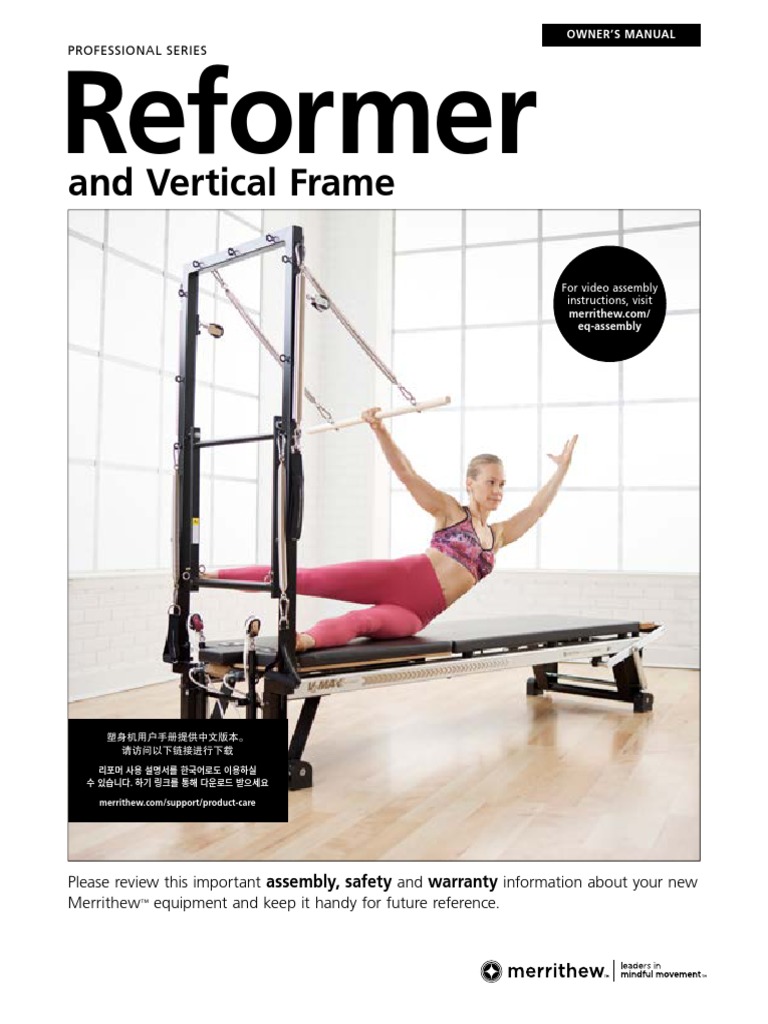Reformer: and Vertical Frame | PDF | Screw | Rope