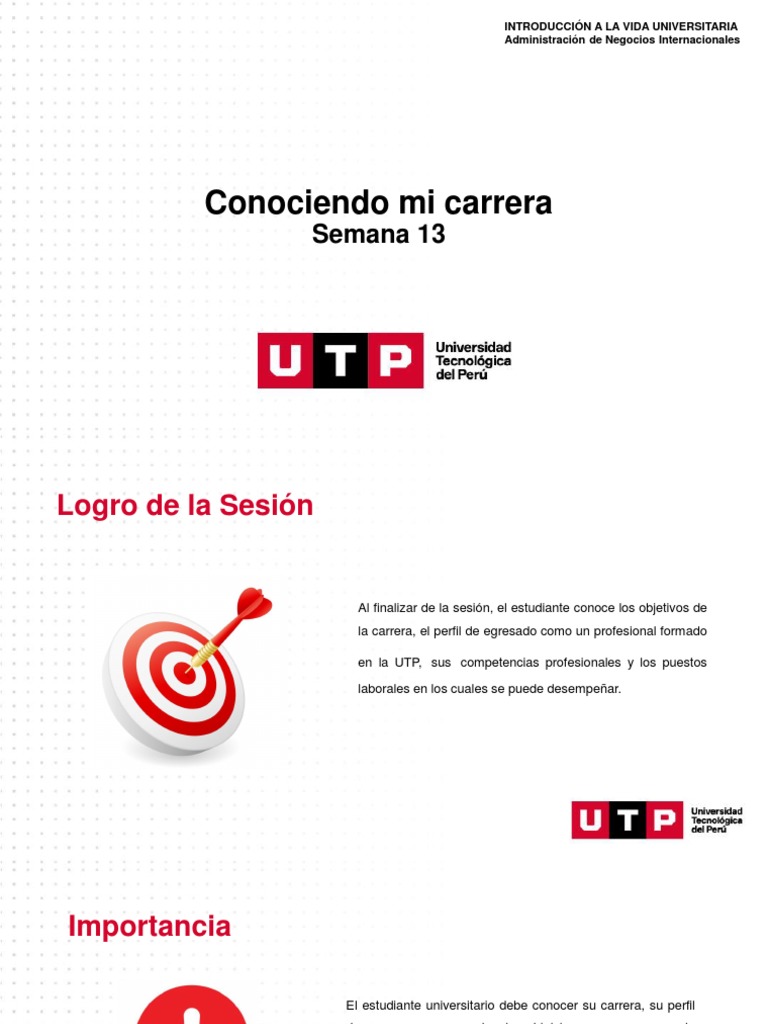 S01 - Conociendo Mi Carrera - Negocios Internacionales | PDF | El ...