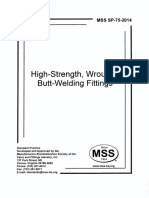MSS SP-75-2014 High-Strength, Wrought, Butt-Welding Fittings