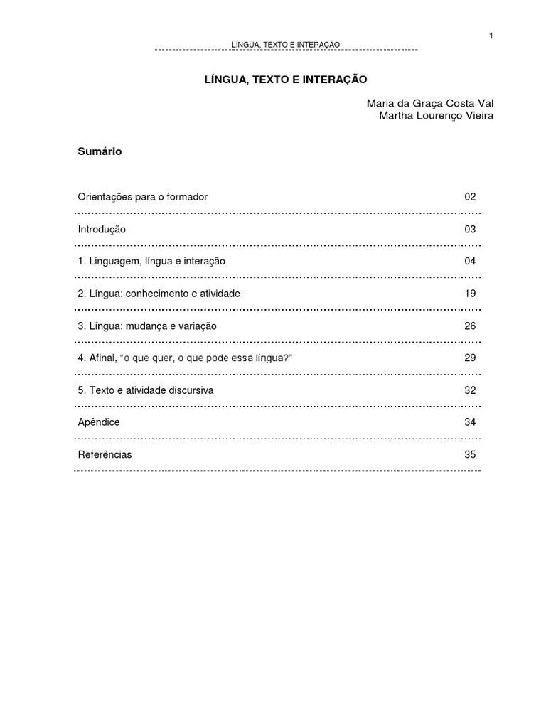 Ensino de Língua e Interação Social | PDF | Linguística | Comunicação