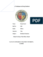 Term Paper: Various Techniques in Drug Synthesis