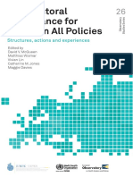 Intersectoral Governance For Health in All Policies: Structures, Actions and Experiences