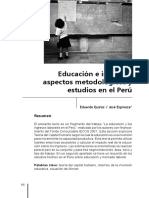 Educacion e Ingresos Estudios en El Peru