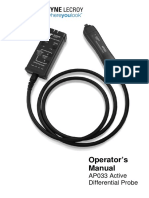 Operator's Manual: AP033 Active Differential Probe