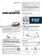 Automatizador portão deslizante guia segurança