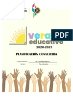 Verano Educativo-2020-2021 - PLANIFICACIÓN DE LA ENSEÑANZA