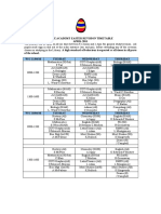 Easter Revision Timetable April 2011