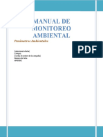 Manual de Monitoreo Ambiental: Parámetros Ambientales