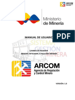 Manual Para Cambio de Regimen Artesanal a Pequeña Mineria