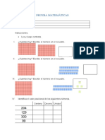 Evaluación Matemáticas 4°