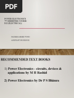 Introduction To Power Electronics, History & Applications (1), Semiconductor Devices Etc