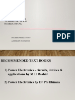 Introduction To Power Electronics, History & Applications (1), Semiconductor Devices Etc