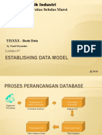 Lecture 07 Establishing Data Model