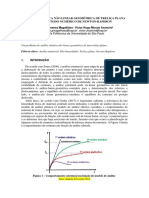 Análise elástica não linear de treliça plana