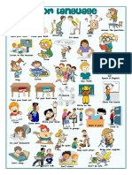 Classroom Language Picture Dictionary Classroom Posters Oneonone Activities Picture Dict 72619