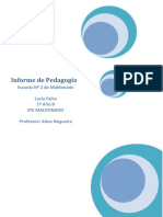 Informe de Pedagogía