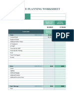 IC Conference Planning Worksheet Event Budget 8783