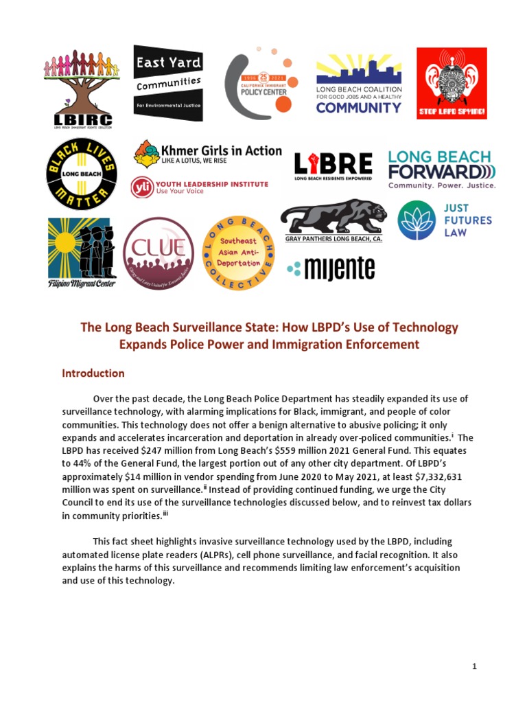 Long Beach Police Surveillance Impact | PDF | American Government | U.S ...