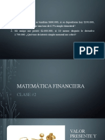 Presentación #2 Matemática Financiera