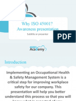 Why ISO 45001 Awareness Presentation En