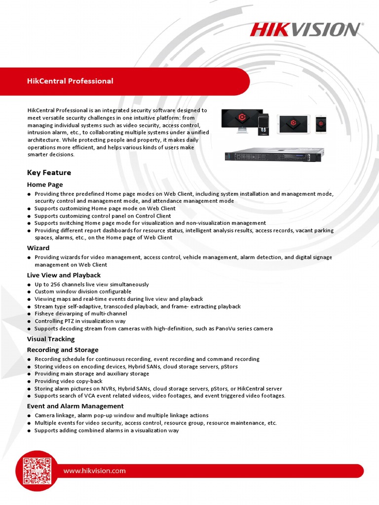 HikCentral-Professional Video Management, PDF, Microsoft Windows
