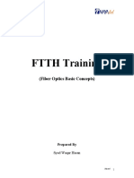 FTTH Training: (Fiber Optics Basic Concepts)