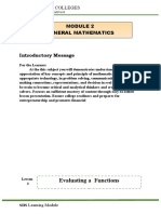 Evaluate Functions & Find Difference Quotients