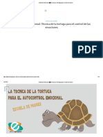 Tecnica de La Tortuga - Ansiedad - Autocontrol Emocional