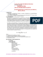 Modulo Ii. Determinación de Licopeno en Alimentos