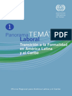 Panorama Laboral Temático Transición a La Formalidad en América Latina y El Caribe - OIT
