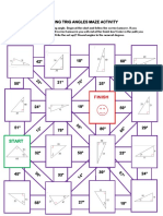 Finding Trig Angles Maze Activity: Start