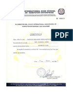 Certificado de Excel