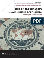 Uma História de Investigações Sobre A Língua Portuguesa: Homenagem A Silvia Brandão