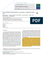 Peer Counseling For Mental Health in Young People - Randomized Clinical