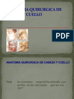 ANATOMIA QUIRURGICA CABEZA Y CUELLO