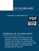 Pobreza de Vocabulario