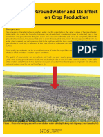 Groundwater and Its Effect On Crop Production 1