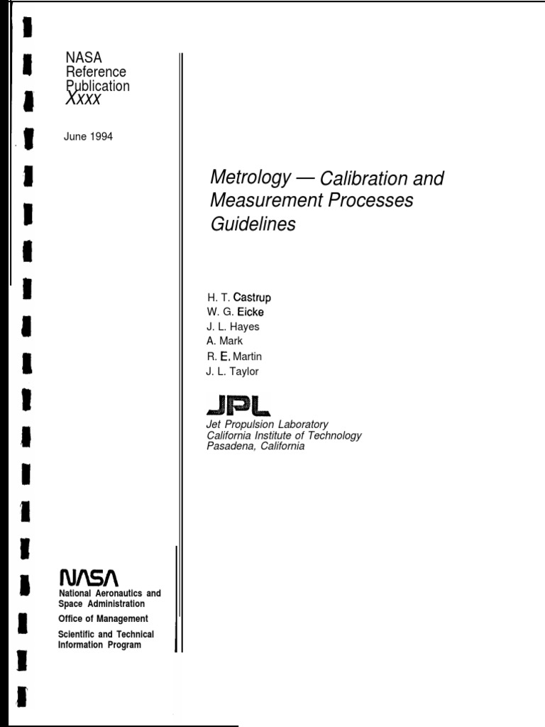 Calibration and Measurement Processes Guidelines Download Free PDF