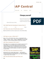 SAP ABAP Central: Change Yourself