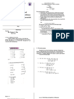 Mathematics 8 - Module 2