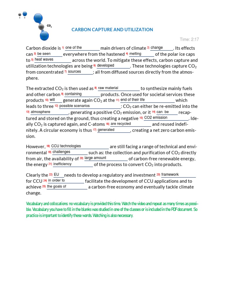 Carbon Capture and Utilization Explained | PDF | Carbon Dioxide ...