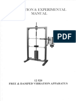 Lab 7 Free Damped Vibration, Manufacturer manual
