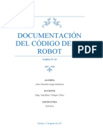 Documentación del código de un robot
