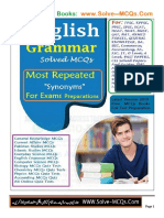 English Grammar MCQs PDF Book For Exams Preparations